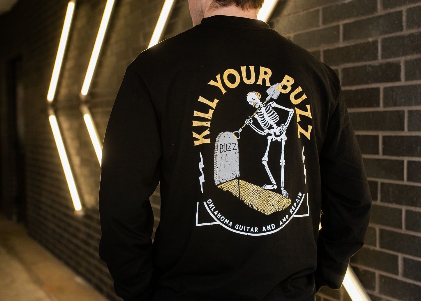 OKGAR Kill Your Buzz Long Sleeve Tee - Black