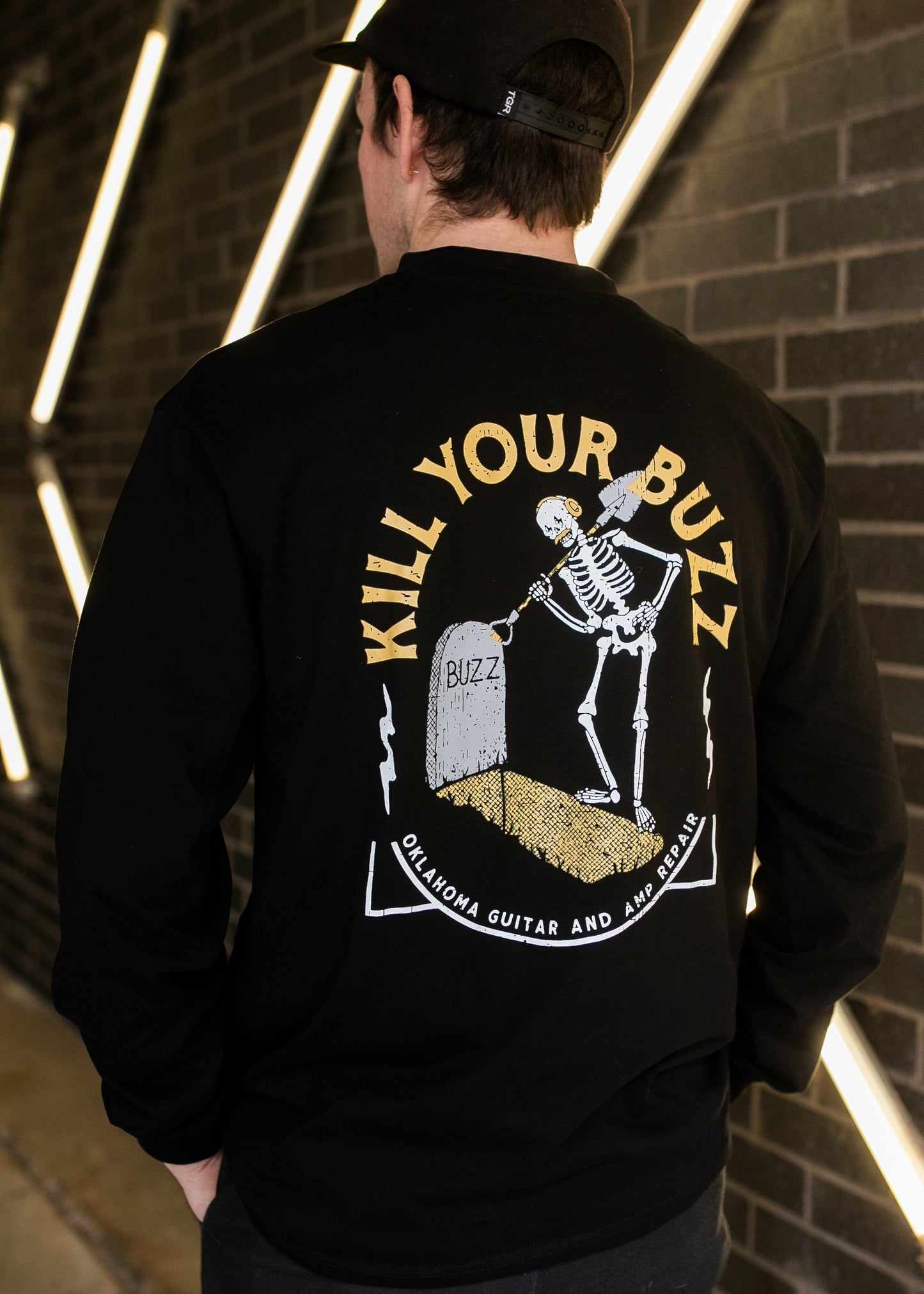 OKGAR Kill Your Buzz Long Sleeve Tee - Black